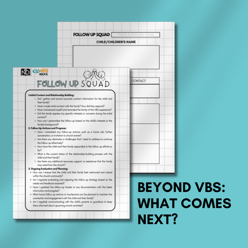 FREE VBS Follow-Up Squad — Kids Ministry Resource