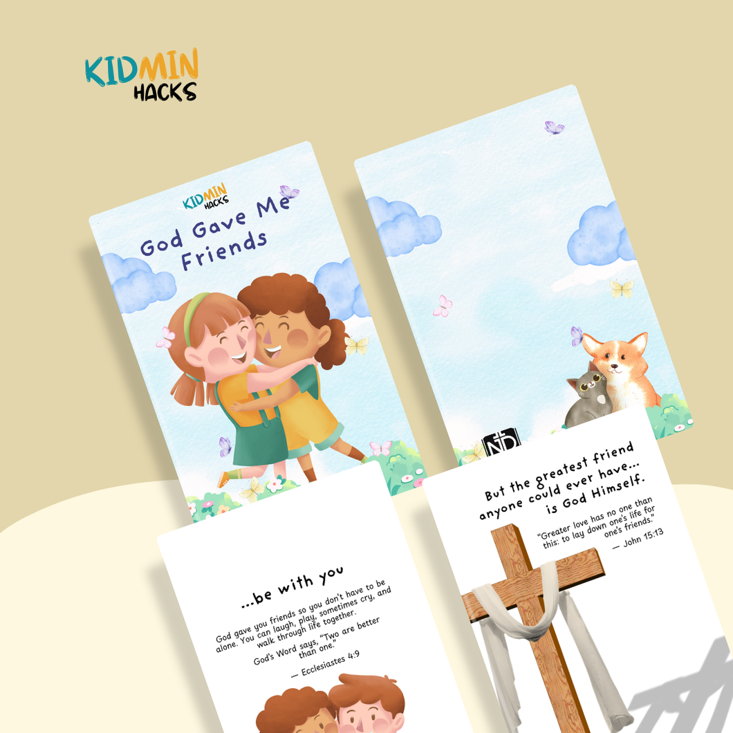 FREE God Gave Me Friends – Kids Friendship Lesson Resource Booklet (8.5 x 11)