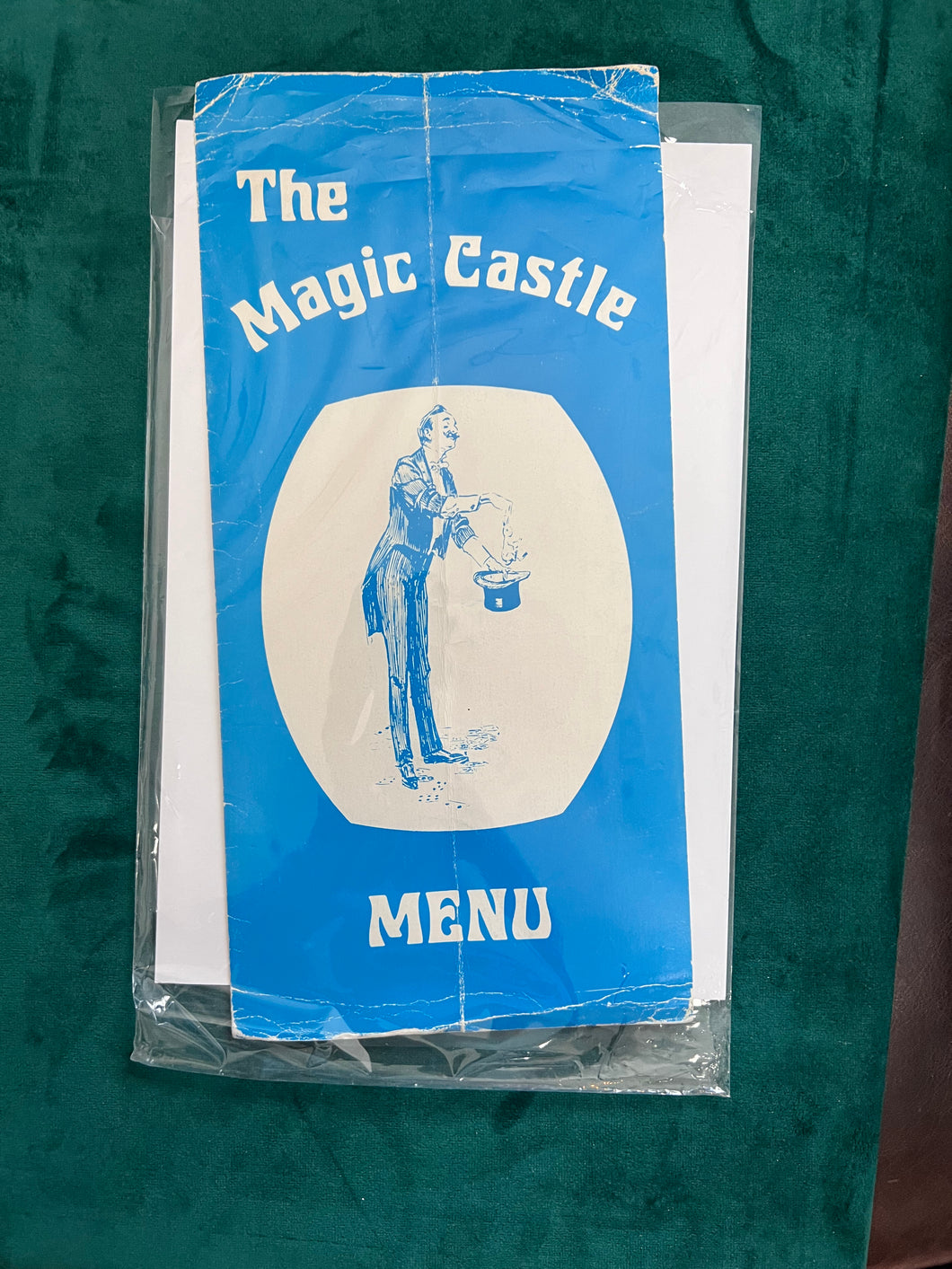 Vintage Magic Castle Menu