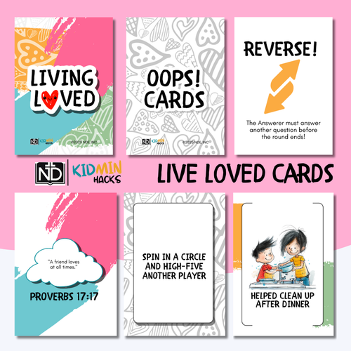 FREE Living Loved Cards — Kids Activity Flash Cards on God’s Love Resource