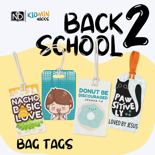 Back to School Faith-Inspired Bag Tag Templates