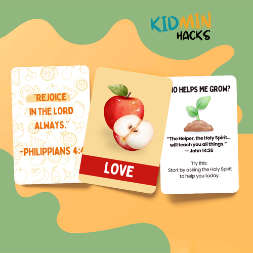 FREE Growing Good Things – Fruit of the Spirit Flash Cards Resource