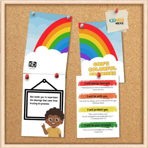 FREE God’s Colorful Promises – Teaching About the Rainbow Resource Booklet (5.5 x 8.5)