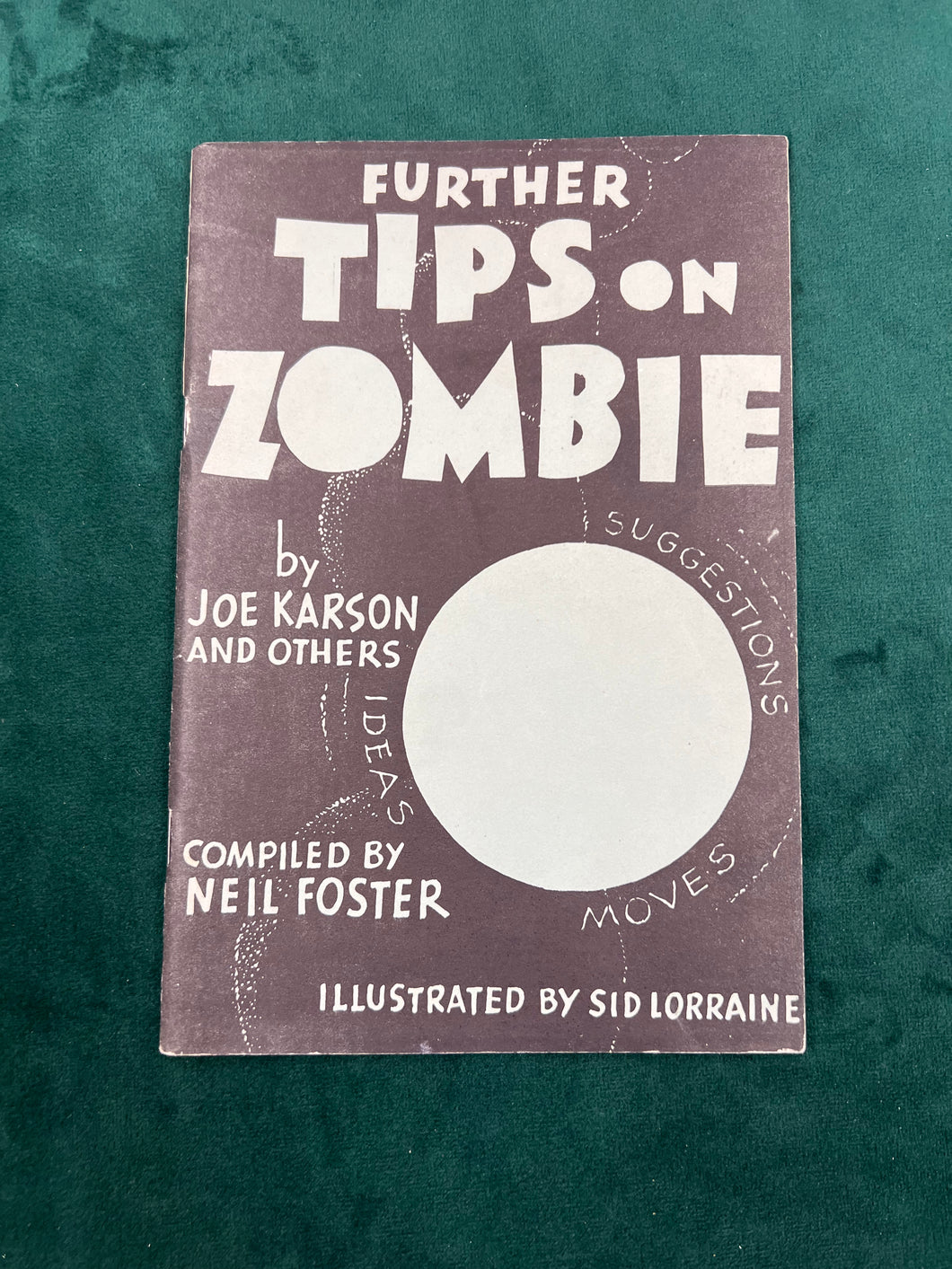 Further Tips on Zombie by Joe Karson
