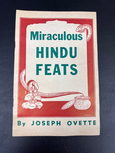 Miraculous Hindu Feats by Joseph Ovette