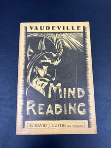 Vaudeville Mind Reading  by David J. Lustig