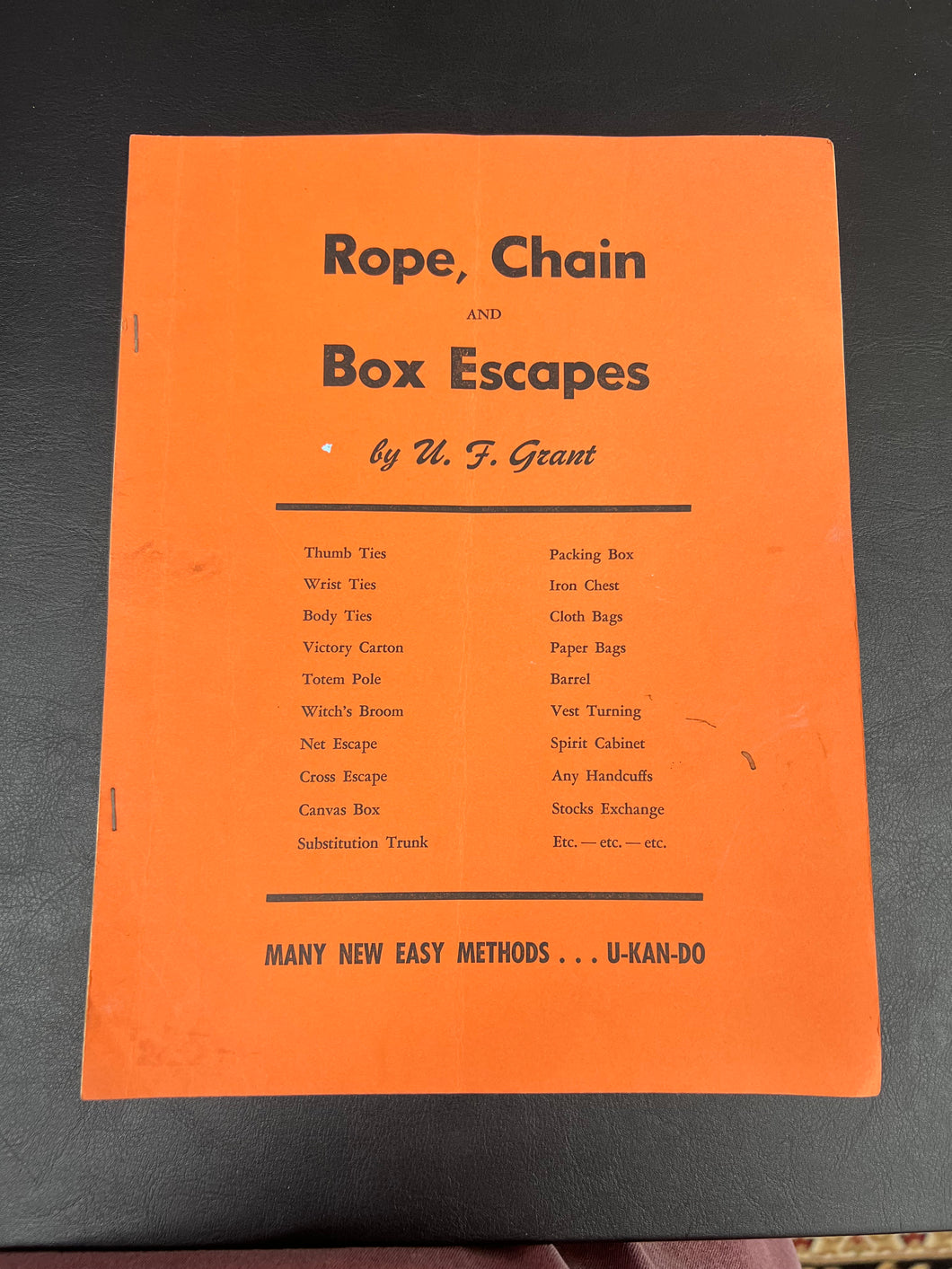 Rope, Chain, Box Escape by UF Grant
