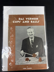 The Dai Vernon Cups and Balls by Lewis Ganson