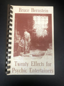 Twenty Effects for Psychic Entertainers-Bruce Bernstein