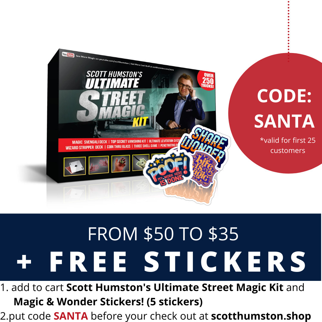 Scott Humston's Ultimate Street Magic Kit – Wonder-Full Stuff from Scott!