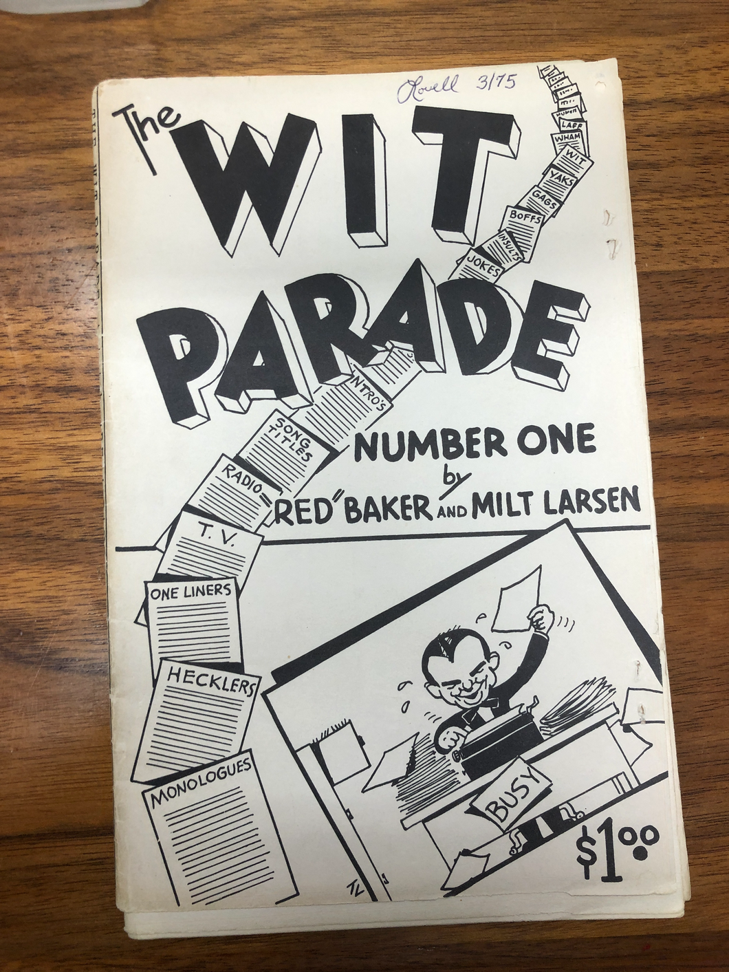 The Wit Parade Number One By Red Baker And Milt Larsen